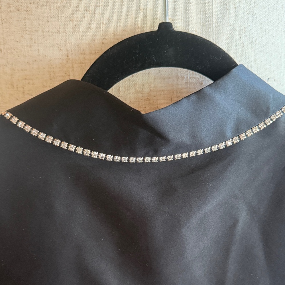 Veronica Beard Kylar Rhinestone Button-Down Silk Top Blouse - Picture 12 of 16